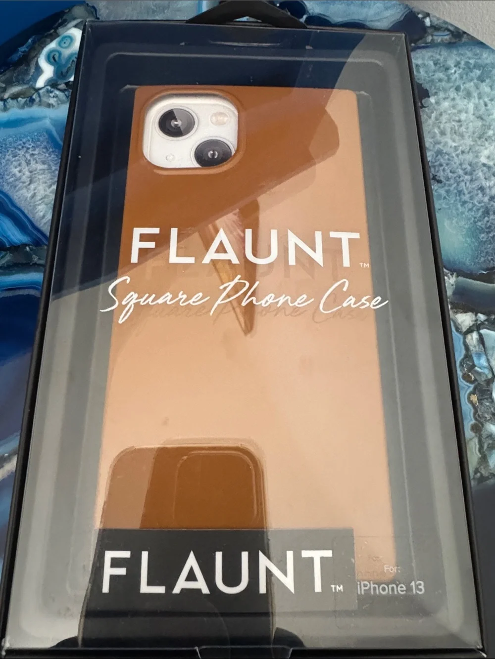 Flaunt Square Brown iPhone 13 Case